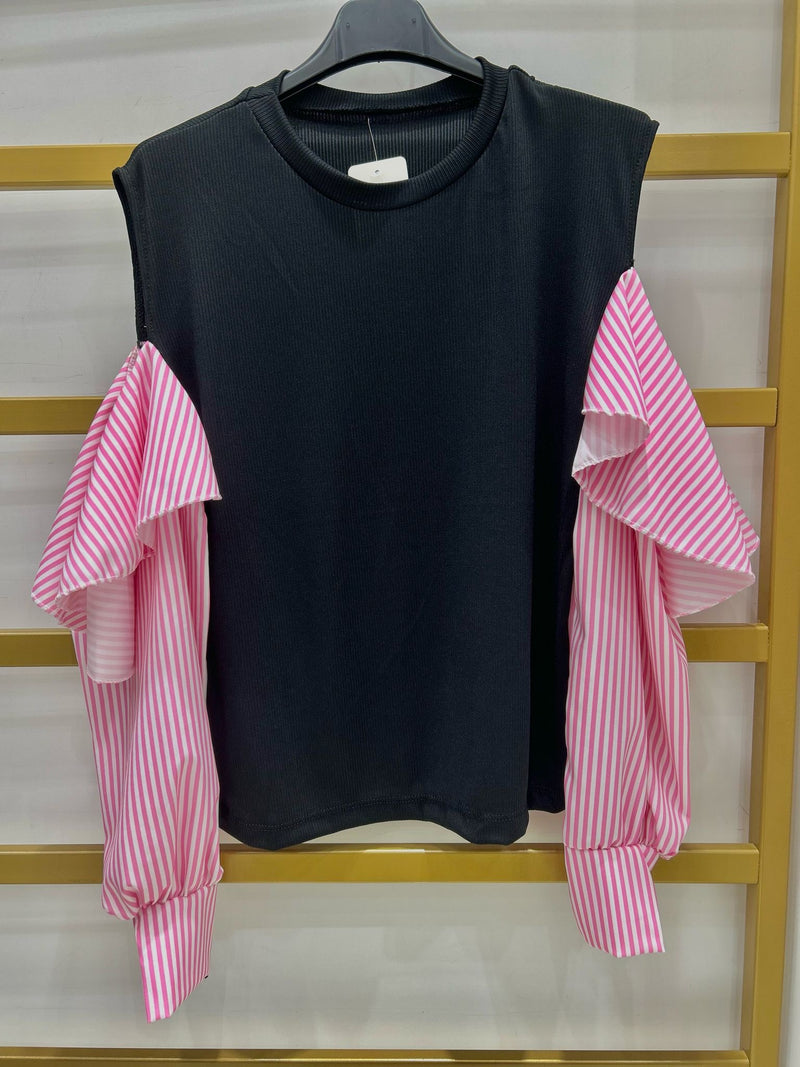 MAGLIA COSTINA MANICHE CAMICIA