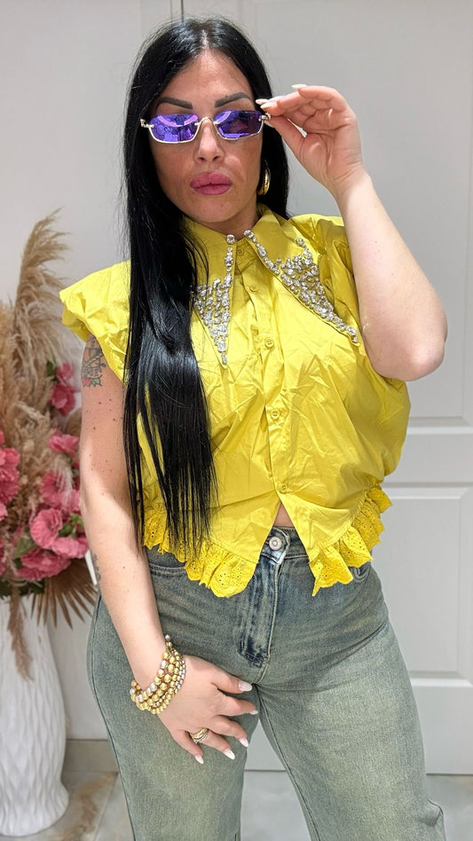 CAMICIA STRASS