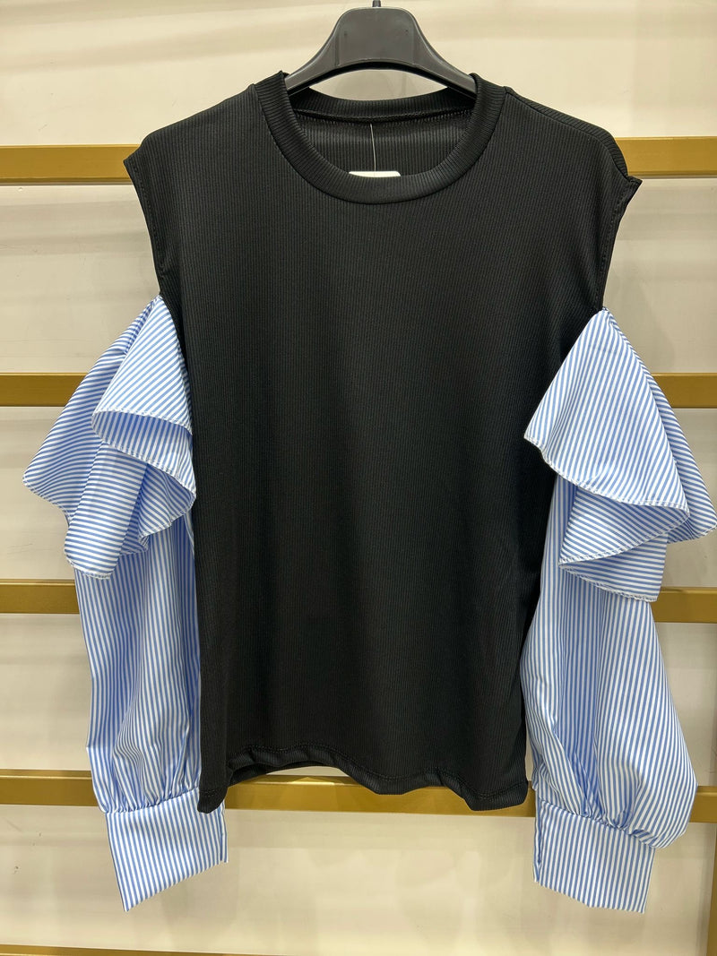 MAGLIA COSTINA MANICHE CAMICIA