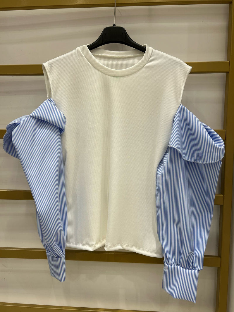 MAGLIA COSTINA MANICHE CAMICIA