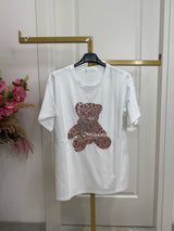 T-SHIRT TEDDY PINK