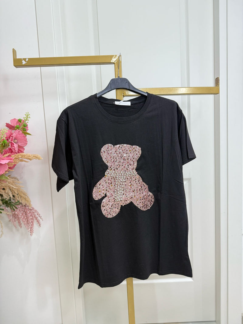 T-SHIRT TEDDY PINK