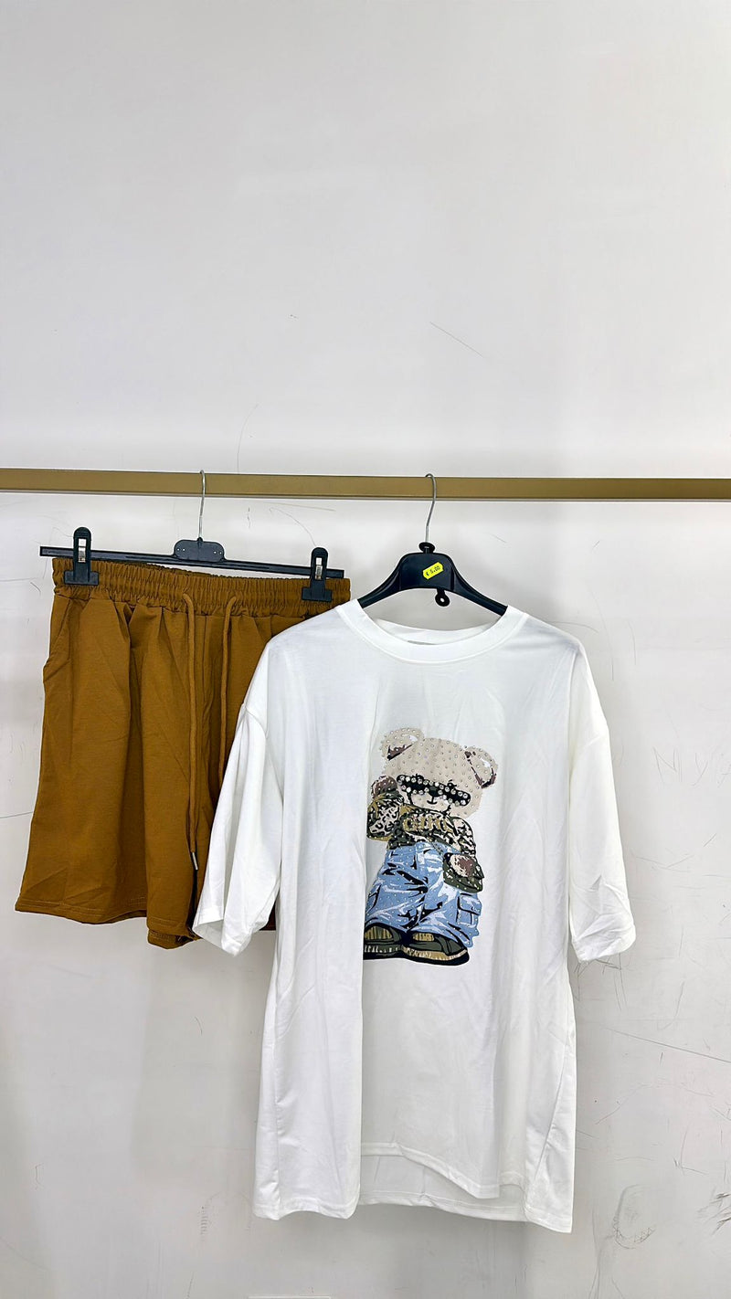 COORDINATO SHORTS&T-SHIRT TEDDY