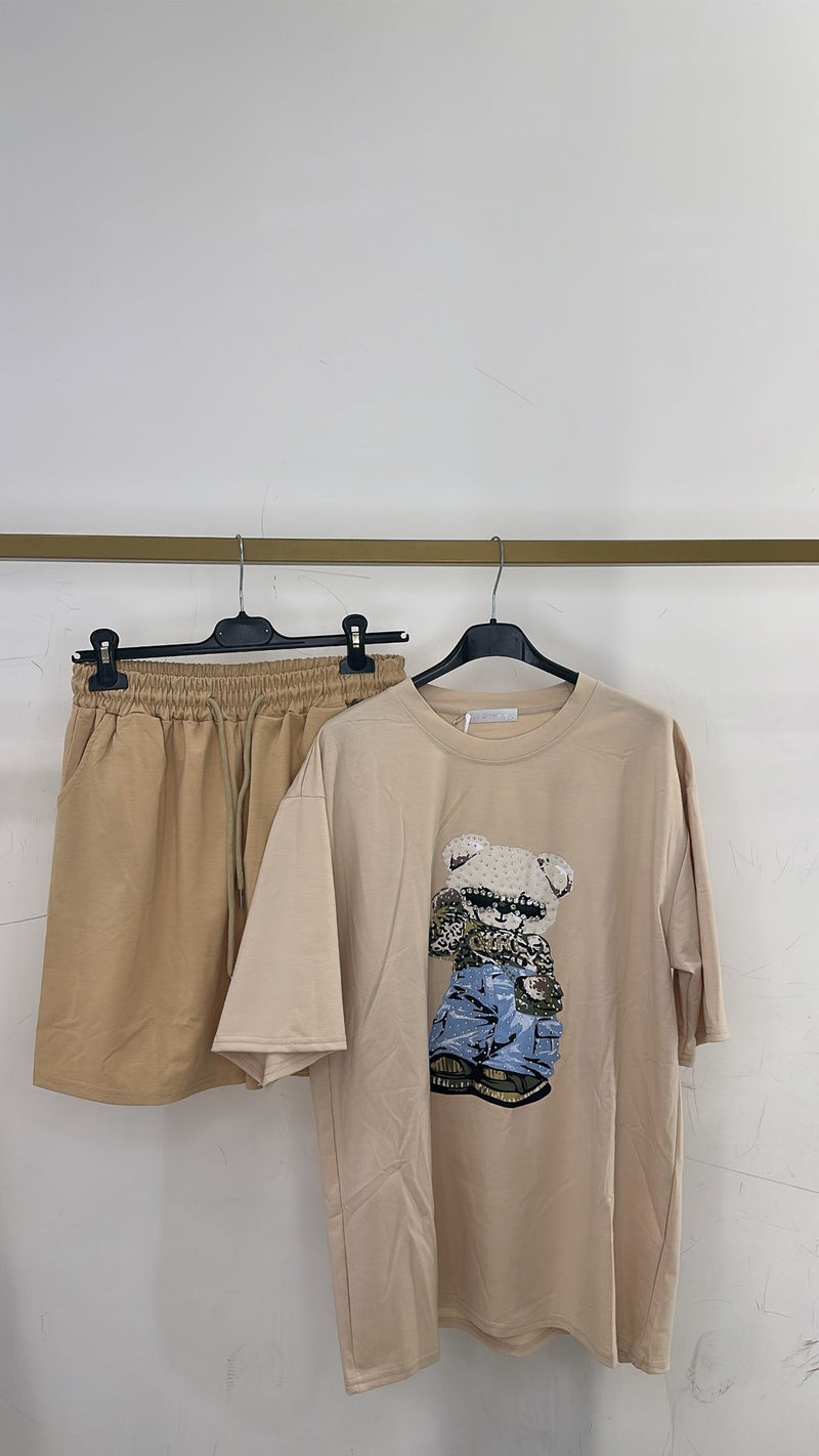 COORDINATO SHORTS&T-SHIRT TEDDY